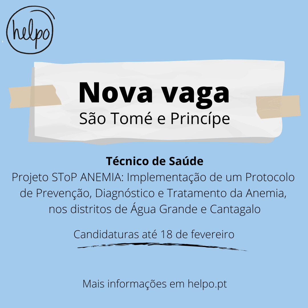 Nova vaga para São Tomé e Príncipe